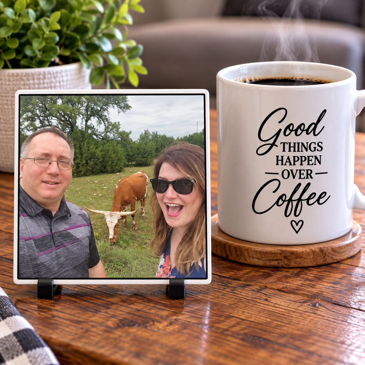 Personalized Photo Memory Coaster