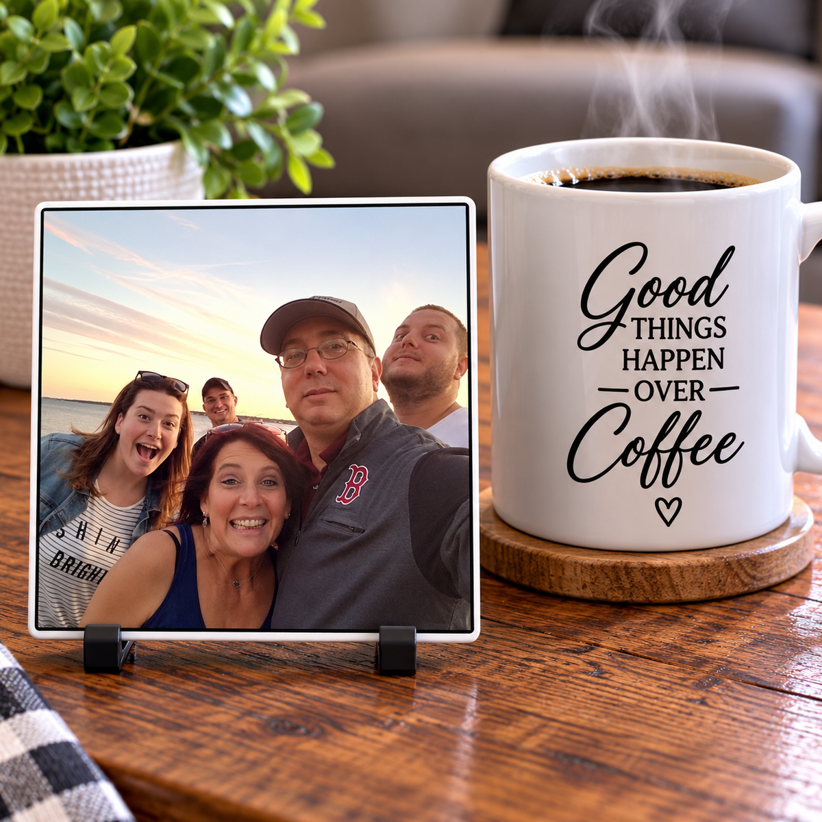Personalized Photo Memory Coaster